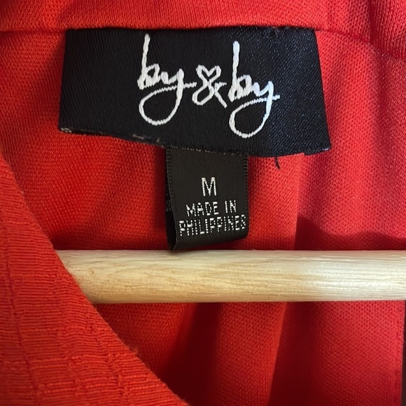 By & By Red/Orange Dress - Picture 4 of 5